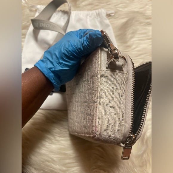 Christian Dior Double Zip Crossbody Pouch Oblique Canvas - Picture 7 of 16